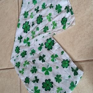 Four Leaf Clover St. Patrick's Day Scarf 11x60